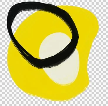 Yellow black pattern element doodle sketch oil painting brush texture backg.. Stock Illustration