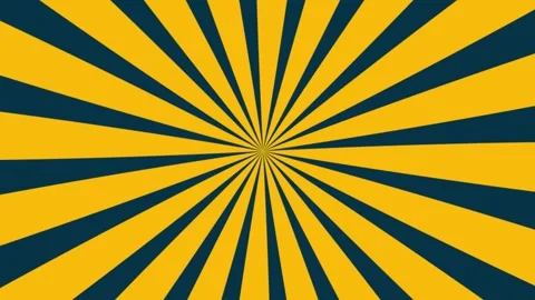 Yellow black spiral vortex motion background, dramatic sunburst pinwheel swirl s Stock Footage 340475881