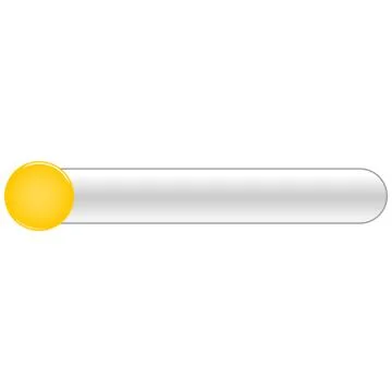 Yellow blank circle glossy button rectangle Stock-Illustration