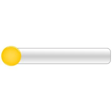 Yellow blank round glossy button gray rectangle Illustrazione stock