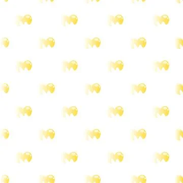 Yellow blob shapes creating abstract seamless pattern Stock Illustration