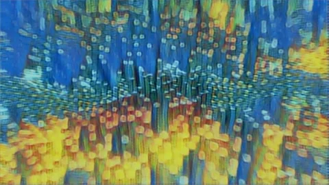 Yellow blue abstract video loop background. Stock Footage 152403099