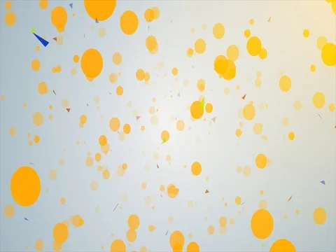 Yellow Blue Bubbles Zoom out Stock Footage 73619725
