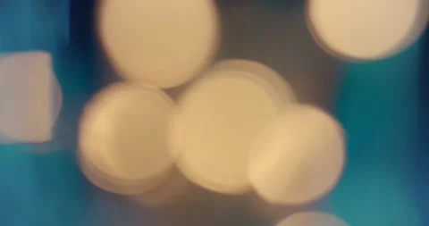 Yellow-blue lens bokeh effect background Stock Footage 329306185