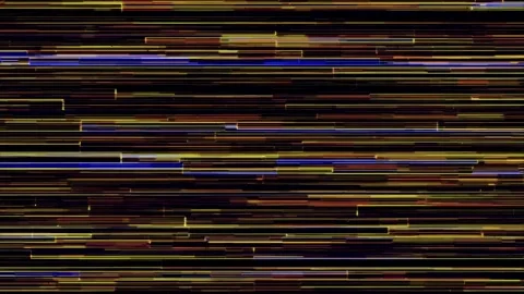 Yellow Blue Lines Static Flickering CRT Screen Glitch Effect Television Noise 스톡 동영상 290105338