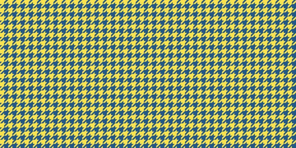 Yellow Blue Seamless Houndstooth Pattern Background. Traditional Arab Texture Illustrazione stock