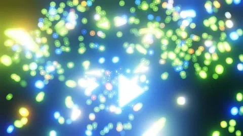 Yellow Blue SPARKLES Background Loop  Background Stock Footage 175756790