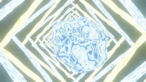 YELLOW  BLUE Squares Background Loop Stock Footage 205284276