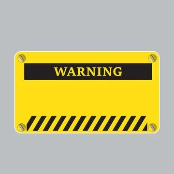 Yellow board Stock Illustration