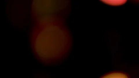 Yellow bokeh light effect abstract background, animation of sparkle circles Stock Footage 125621803