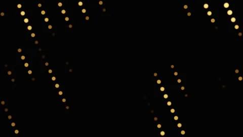 Yellow bokeh light lines diagonal abstract dotted neon matrix seamless loop Stock Footage 339406277