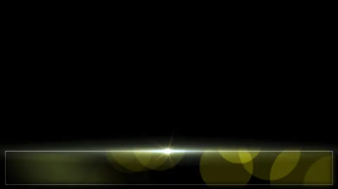 Yellow Bokeh Lower Third Stock Footage 39743292