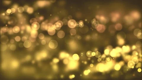 Yellow Bokeh Particles Motion Loop  Stock Footage 223034275