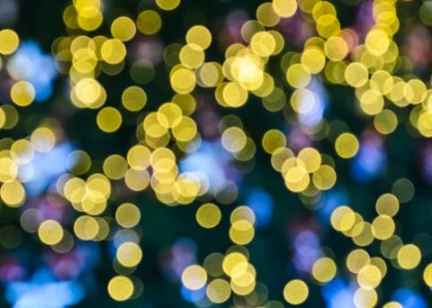 Yellow bokeh Stock Photos
