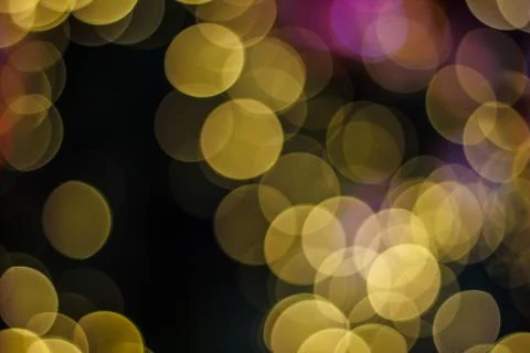 Yellow  bokeh Stock Photos