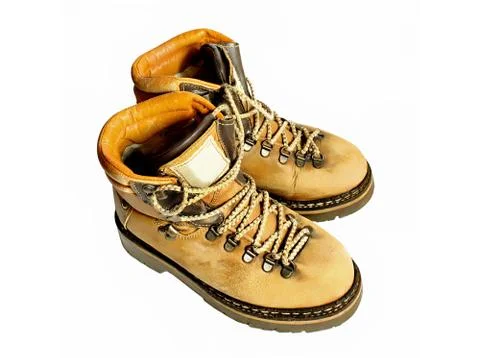 Yellow boots Stock-Fotos