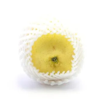 Yellow bottom apple in shockproof nets Stock Photos