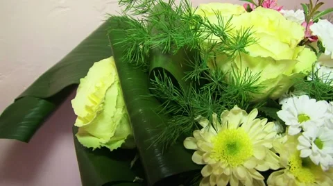 Yellow Bouquets Stock Footage 52487920
