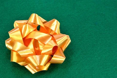 Yellow bow Stock Photos