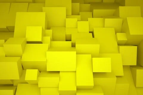 Yellow boxes Stock Illustration