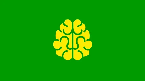 Yellow brain ray green Stock Footage 233628068