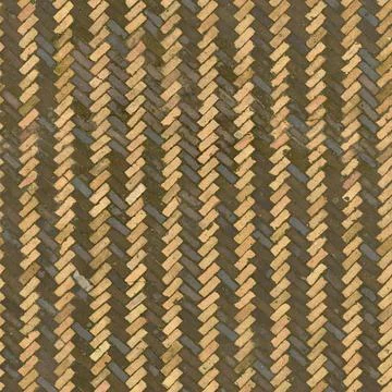 Yellow Brick Herringbone Pavement Texture Stock Photos