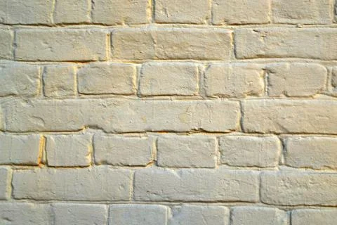 Yellow brick texture. Brick wall. Brick background. Stock Photos