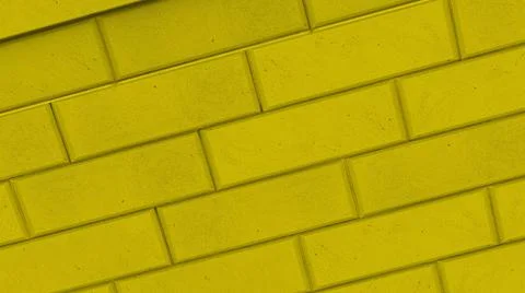 Yellow brick texture wallpaper 3d illustration render Stock Illustration
