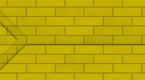 Yellow brick texture wallpaper 3d illustration render Stockillustratie