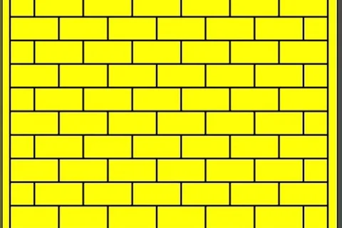 Yellow brick wall background horizontal architecture wallpaper Stock Footage 113194476