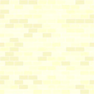 Yellow brick wall pattern. Seamless vector background Stock Illustration