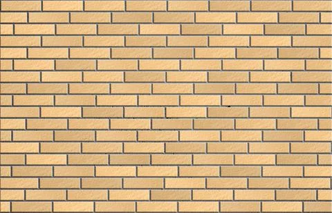 Yellow brick wall with texture and gray concrete. 3d image of brick surface b Stock Illustration