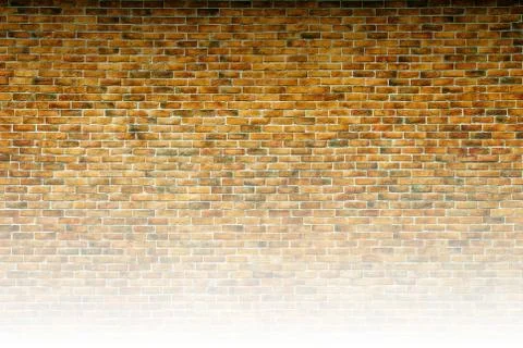 Yellow brick wall texture background, May use to interior design Illustrazione stock