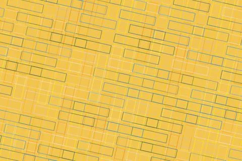 Yellow brick wall texture with pattern and lines Stock Photos