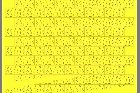 Yellow bricks pattern on wall for abstract background. Stock Footage 113347940