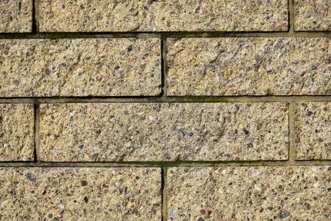 Yellow bricks wall. Bricks texure. Brick background Stock Photos