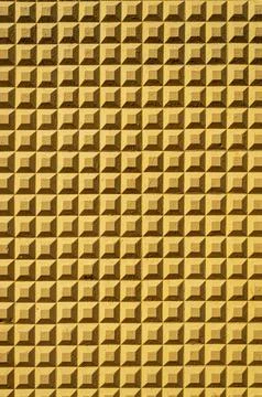Yellow brickwork wall. Pattern. Advertising space. Design element. Background. V Stock Photos
