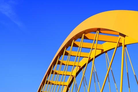 Yellow bridge Stock Photos