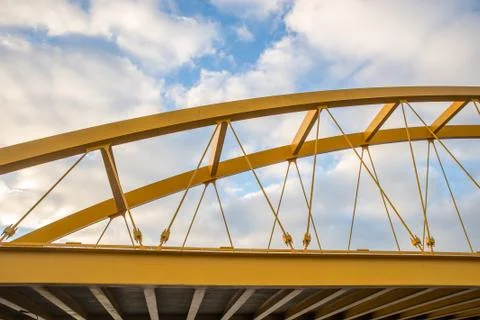 Yellow bridge Stock Photos