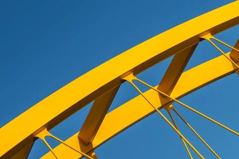 Yellow bridge Stock Photos