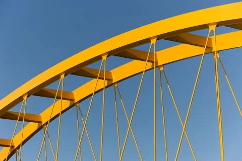 Yellow bridge Stock Photos