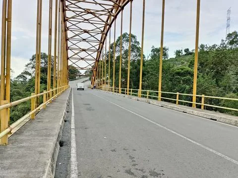 Yellow bridge Stock Photos