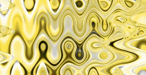 Yellow bright abstract background texture. Design elements of the liquid roun Illustrazione stock