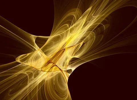 Yellow on brown abstraction Stock Illustration