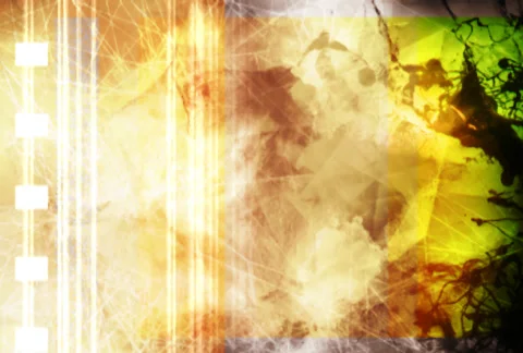 Yellow-Brown Collage Stock Footage 35902108