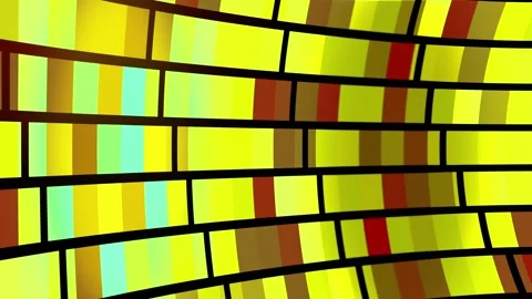 Yellow brown stripes. distorted space. background animation Stock Footage 277870662