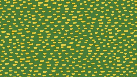 Yellow Brush Stroke Seamless Pattern with Abstract Hand Drawn Marks Illustrazione stock