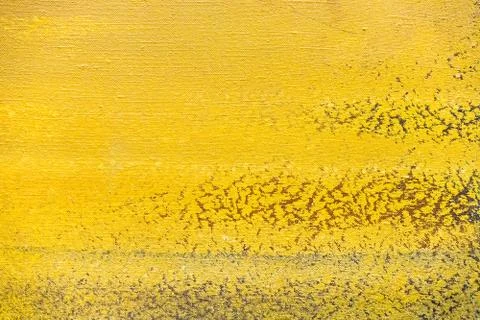 Yellow brush strokes texture Stock Illustration