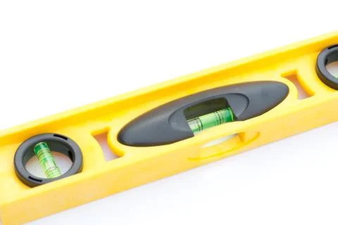 Yellow bubble level Stock Photos