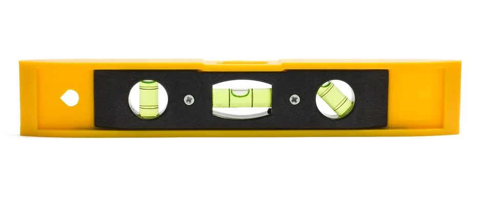 Yellow bubble level Stock Photos